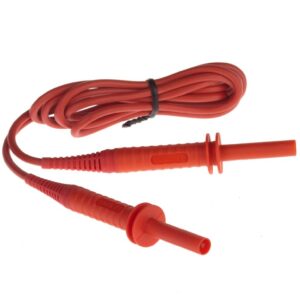 Przewód pomiarowy 1,8m czerwony 5kV /wtyki bananowe/ WAPRZ1X8REBB - obrazek 1