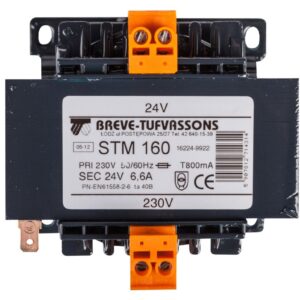 Transformator 1-fazowy bezpieczeństwa STM 160 230/ 24V 6,7A, Ta 40, 16224-9922 - obrazek 1