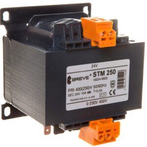 Transformator 1-fazowy bezpieczeństwa STM 250 400(230)/ 24V 10,4A, Ta 40, 16224-9905 - obrazek 1