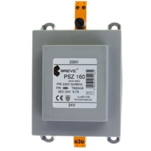 Transformator 1-fazowy bezpieczeństwa PSZ 160 230/ 24V 6,7A, na szynę DIN, IP30, Ta 40, 16024-9952 - obrazek 1