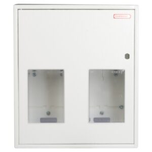 Szafka licznikowa natynkowa/podtynkowa (uniwersalna) 2-licznikowa 1-fazowe 12 modułów IP30 RU-1-2L-12 Z/O - obrazek 1
