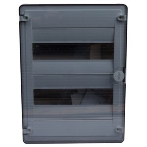 Rozdzielnica modułowa 2x12 natynkowa IP40 Golf (drzwi transparentne) VS212TD - obrazek 1