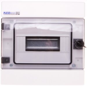 Rozdzielnica hermetyczna modułowa (500V AC ,1000V DC) 1x8 natynkowa IP65 RH-8 36.8 - obrazek 1