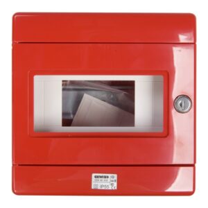 Szafka do wyłącznika p.poż. 1x8 moduły natynkowa czerwona 42 RV GW42202 - obrazek 1