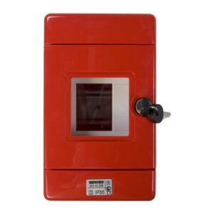 Szafka do wyłącznika p.poż. 1x4 moduły natynkowa czerwona 42 RV GW42206 - obrazek 1
