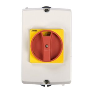 Obudowa do rozłączników GA016A-GA040A pokrętło czerwono-żółte IP65 GAZ1 - obrazek 1