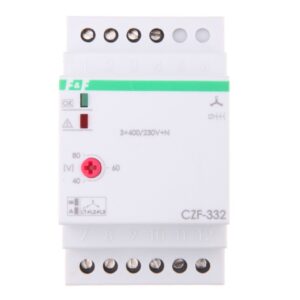 Przekaźnik zaniku i asymetrii faz z kontrolą styków stycznika 10A 1P 4sek 40-80V CZF-332 - obrazek 1