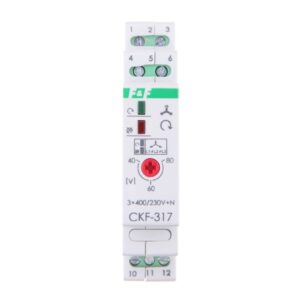 Przekaźnik kolejności, zaniku i asymetrii faz 10A 1P 4sek 40-80V CKF-317 - obrazek 1