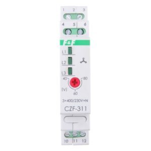 Przekaźnik zaniku i asymetrii faz 10A 1P 4sek 40-80V CZF-311 - obrazek 1
