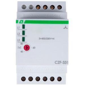 Przekaźnik zaniku i asymetrii faz 8A 2P 4sek 40-80V CZF-331 - obrazek 1
