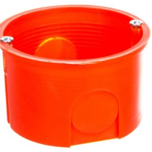 Puszka podtynkowa 60mm z wkrętami czerwona PK-60 PRO 0281-01 /100szt/ - obrazek 1