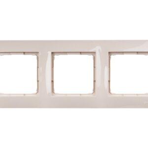 Simon 54 Premium Ramka potrójna kremowa /do karton-gips/ DRK3/41 - obrazek 1