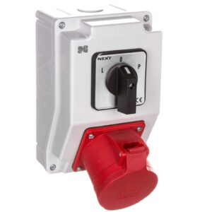 Zestaw instalacyjny z gniazdem 32A 5P RS-Z (L-0-P) czerwony 6274-20 - obrazek 1