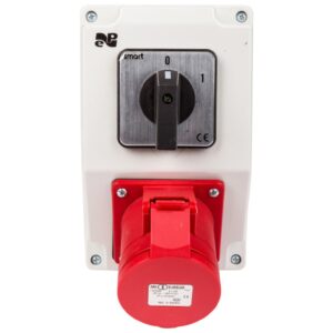 Zestaw instalacyjny z gniazdem 16A 5P RS-Z (0-1) czerwony 6271-00 - obrazek 1