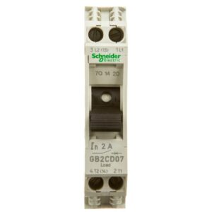 Wyłącznik termo-magnetyczny 1+N 2A AC GB2CD07 - obrazek 1