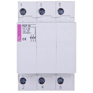 Rozłącznik bezpiecznikowy cylindryczny 3P 32A 10x38mm PCF 002550004 - obrazek 1