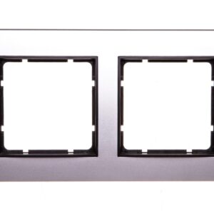 Berker B.3 Ramka aluminium/antracyt podwójna 10123004 - obrazek 1