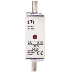 Wkładka bezpiecznikowa NH000 2A gG 500V 004181201 - obrazek 1