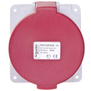 Gniazdo tablicowe 5P 32A 400V czerwone IP44 PKY32F435 - obrazek 1