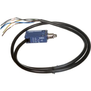 Wyłącznik krańcowy 1R 1Z migowy metal popychacz z rolką stalową kabel 1m XCMD2102L1 - obrazek 1