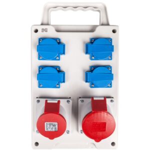 Rozdzielnica budowlana przenośna RS-P 4x2P+Z, 16A/5P, 32A/5P, IP44 6214-00 - obrazek 1