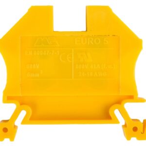 Złączka szynowa 2-przewodowa 6mm2 żółta EURO 43407N - obrazek 1
