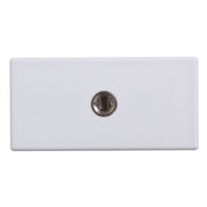 Simon Connect Gniazdo K45/2 audio żeńskie 3,5mm stereo mini-jack czysta biel K123B/9 - obrazek 1