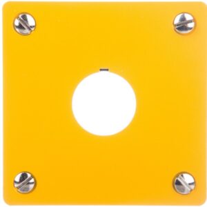 Płyta czołowa do montażu podtynkowego 1-otwór (żółta) 22mm M22-EY1 216542 - obrazek 1