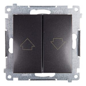 Simon 54 Przycisk żaluzjowy z blokadą elektryczną, szybkozłącza, antracyt DZP1.01/48 - obrazek 1