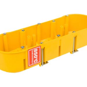 Puszka podtynkowa PK-3x60 potrójna 60mm regips żółta 0234-0N - obrazek 1