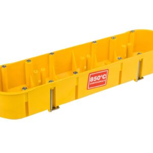 Puszka podtynkowa PK-4x60 poczwórna 60mm żółta ze śrubami 0235-0N - obrazek 1
