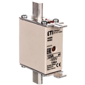 Wkładka bezpiecznikowa NH000 125A gG 500V 004181215 - obrazek 1