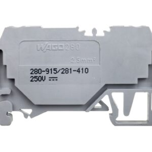 Złączka szynowa 2-przewodowa z diodą 1N4007 2,5mm2 szara 280-915/281-410 - obrazek 1