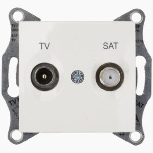 Sedna Gniazdo antenowe TV/SAT końcowe 1dB kremowe SDN3401623 - obrazek 1