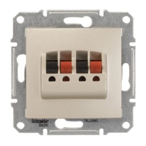 Sedna Gniazdo głośnikowe podwójne satynowe SDN5400168 - obrazek 1