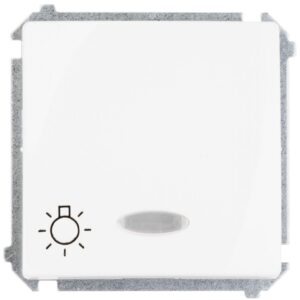 Simon Basic Przycisk /światło/ z podświetleniem, szybkozłącza, biały BMS1L.01/11 - obrazek 1
