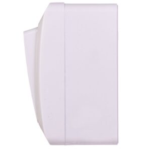 Hermes łącznik dzwonek mechanizm z pełną obudową biały IP44 przycisk 1x ŁNT-1D 0337-02 - obrazek 1