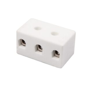 Złączka gwintowa porcelanowa 10mm 3-tory biała z 2 otworami montażowymi CPO-15A-3P 80723516 - obrazek 1