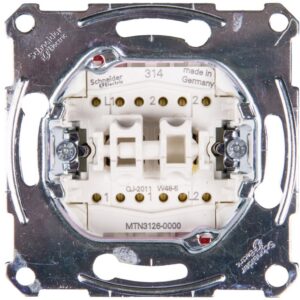Merten Łącznik schodowy podwójny 10A 250V IP20 MTN3126-0000 - obrazek 1