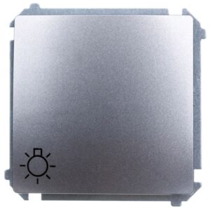 Simon Basic Przycisk /światło/, szybkozłącza, stal inox BMS1.01/21 - obrazek 1