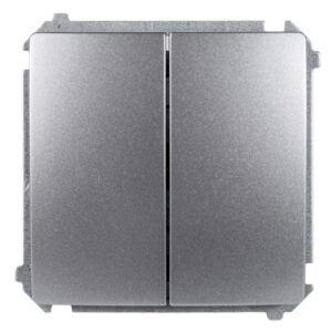 Simon Basic Łącznik schodowy podwójny stal inox BMW6/2.01/21 - obrazek 1
