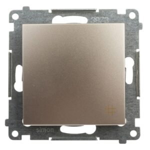 Simon 54 Łącznik krzyżowy, szybkozłącza, złoty mat DW7.01/44 - obrazek 1