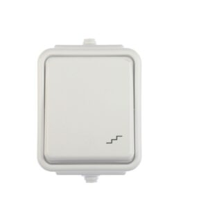 Cedar Łącznik schodowy hermetyczny IP44 10A biały WNt-600C WNT600C01 - obrazek 1