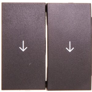 Berker B1/B5/B7 GLAS Klawisz do łącznika żaluzjowego z symbolem strzałka podwójny antracytowy 16251606 - obrazek 1