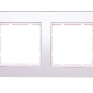 Berker B.3 Ramka podwójna aluminium /biały 10123904 - obrazek 1