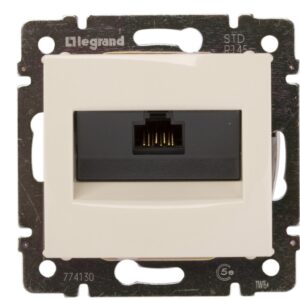 VALENA Gniazdo komputerowe kremowy RJ45 5e UTP 774130 - obrazek 1