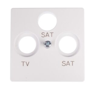 Simon 82 Pokrywa gniazda antenowego RTV/SAT/SAT biała 82038-30 - obrazek 1