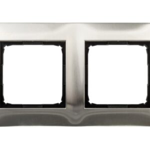 Simon 54 Premium Ramka podwójna metalowa inox DR2/61 - obrazek 1