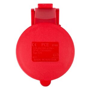 Gniazdo przenośne 125A 4P 400V czerwone IP67 POWER TWIST 244-6 - obrazek 1