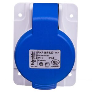 Gniazdo tablicowe 2P+Z 16A niebieskie IP44 PKF16F423 - obrazek 1